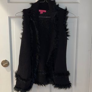 Lilly Pulitzer black vest size small